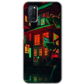 Oppo A92 Mat Çiçek Baskılı Uyumlu Silikon Kılıf