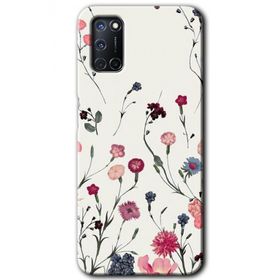 Oppo A92 Mat Çiçek Baskılı Uyumlu Silikon Kılıf
