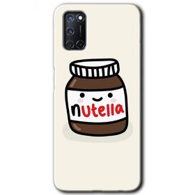 Oppo A92 Nutella Aşkım Baskılı Uyumlu Silikon Kılıf