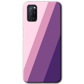 Oppo A92 Oblique Baskılı Uyumlu Silikon Kılıf