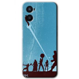 Oppo A96 Avengers Team Baskılı Uyumlu Silikon Kılıf