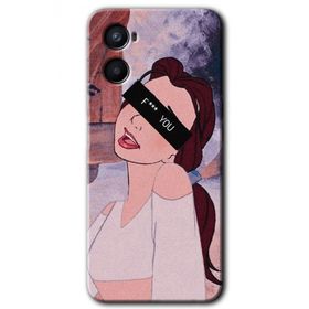 Oppo A96 Bad Girl Baskılı Uyumlu Silikon Kılıf