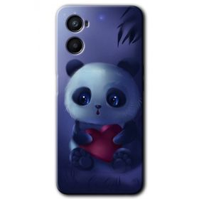 Oppo A96 Bebek Panda Baskılı Uyumlu Silikon Kılıf