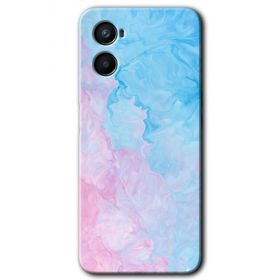 Oppo A96 Blue Art Baskılı Uyumlu Silikon Kılıf