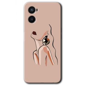 Oppo A96 Çizim Silüet Baskılı Uyumlu Silikon Kılıf