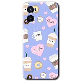 Oppo A96 Coffee Cake Baskılı Uyumlu Silikon Kılıf
