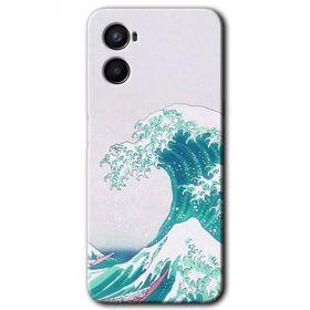 Oppo A96 Dalga Baskılı Uyumlu Silikon Kılıf