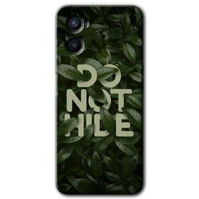 Oppo A96 Do Not Hide Baskılı Uyumlu Silikon Kılıf