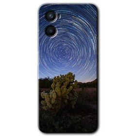 Oppo A96 Eclipse Sky Baskılı Uyumlu Silikon Kılıf