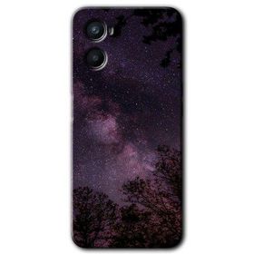 Oppo A96 Gece Galaksi Baskılı Uyumlu Silikon Kılıf