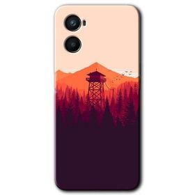 Oppo A96 Gözlem Kulesi Baskılı Uyumlu Silikon Kılıf