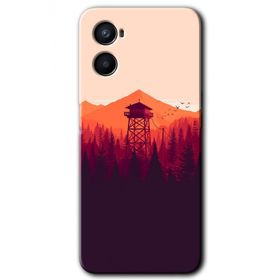 Oppo A96 Gözlem Kulesi Baskılı Uyumlu Silikon Kılıf