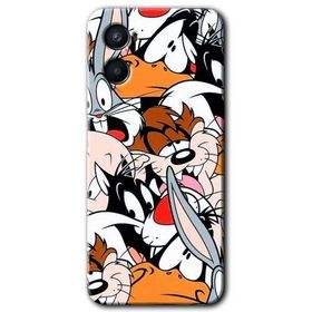 Oppo A96 Karakterler Baskılı Uyumlu Silikon Kılıf