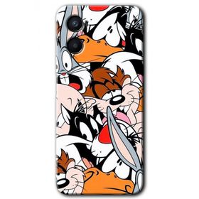 Oppo A96 Karakterler Baskılı Uyumlu Silikon Kılıf