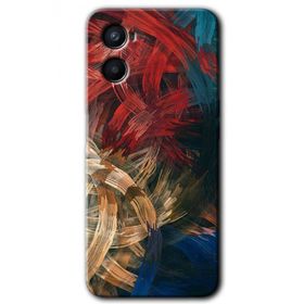 Oppo A96 Karma Boyalar Baskılı Uyumlu Silikon Kılıf