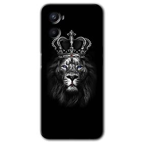 Oppo A96 King Lion Baskılı Uyumlu Silikon Kılıf
