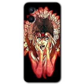 Oppo A96 Kurt Kız Baskılı Uyumlu Silikon Kılıf
