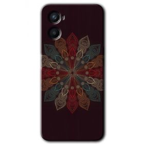 Oppo A96 Mandala Flower Wal Baskılı Uyumlu Silikon Kılıf