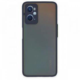 Oppo A96 Montreal Silikon Kapak Lacivert Kılıf