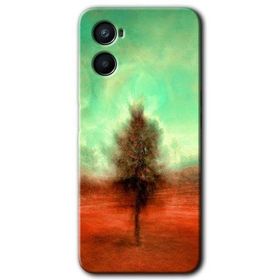 Oppo A96 Outlines Paint Baskılı Uyumlu Silikon Kılıf