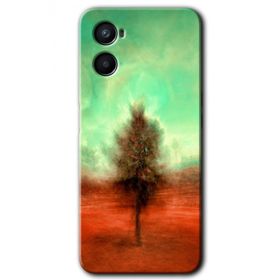Oppo A96 Outlines Paint Baskılı Uyumlu Silikon Kılıf