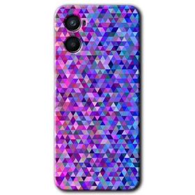 Oppo A96 Pixel Mozaik Baskılı Uyumlu Silikon Kılıf