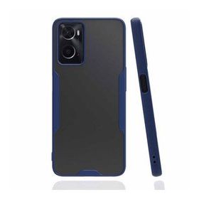 Oppo A96 Platin Silikon Lacivert Kılıf