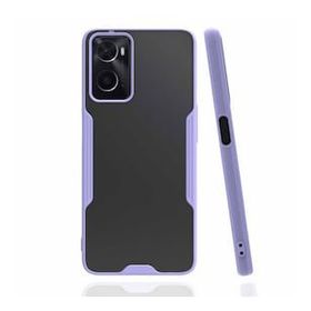 Oppo A96 Platin Silikon Lila Kılıf