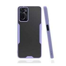 Oppo A96 Platin Silikon Lila Kılıf