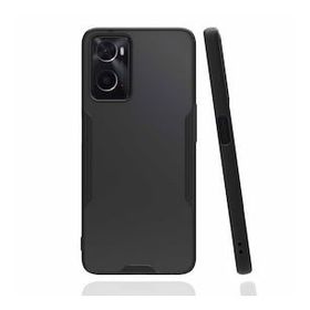 Oppo A96 Platin Silikon Siyah Kılıf
