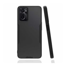 Oppo A96 Platin Silikon Siyah Kılıf