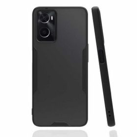 Oppo A96 Platin Silikon Siyah Kılıf