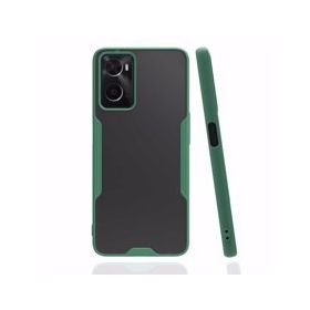 Oppo A96 Platin Silikon Yeşil Kılıf