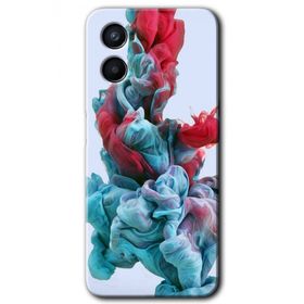 Oppo A96 Renkli Karışım Baskılı Uyumlu Silikon Kılıf