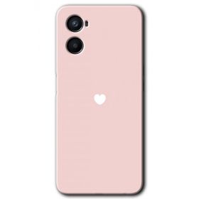 Oppo A96 Sade Kalp Baskılı Uyumlu Silikon Kılıf