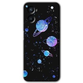 Oppo A96 Samanyolu Galaksi Baskılı Uyumlu Silikon Kılıf