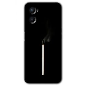 Oppo A96 Sönmüş Kibrit Baskılı Uyumlu Silikon Kılıf