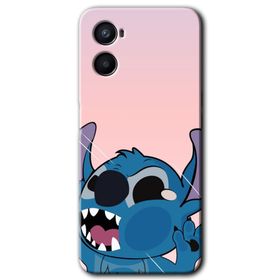 Oppo A96 Stitch Baskılı Uyumlu Silikon Kılıf