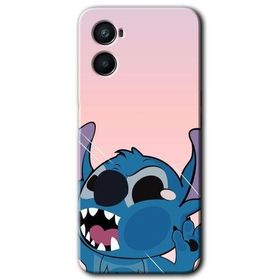 Oppo A96 Stitch Baskılı Uyumlu Silikon Kılıf