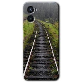 Oppo A96 Tren Yolu Baskılı Uyumlu Silikon Kılıf