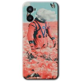 Oppo A96 Uzay Bahçesi Baskılı Uyumlu Silikon Kılıf