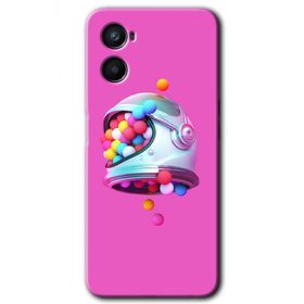 Oppo A96 Uzay Başlığı Baskılı Uyumlu Silikon Kılıf