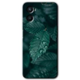 Oppo A96 Yağmurlu Yaprak Baskılı Uyumlu Silikon Kılıf