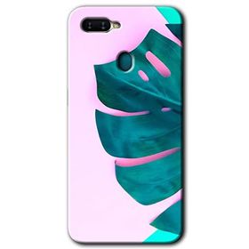 Oppo AX7 3D Yaprak Baskılı Uyumlu Silikon Kılıf