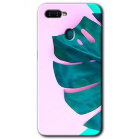 Oppo AX7 3D Yaprak Baskılı Uyumlu Silikon Kılıf
