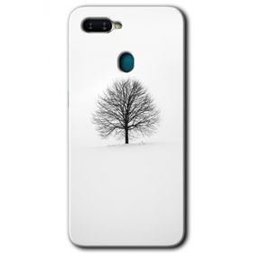 Oppo AX7 Alone Tree Baskılı Uyumlu Silikon Kılıf