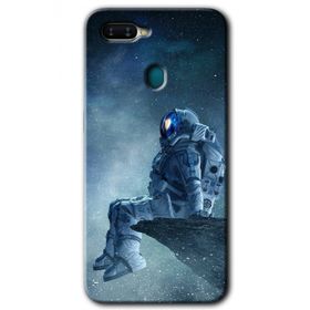 Oppo AX7 Astronot Yalnızlığı Baskılı Uyumlu Silikon Kılıf