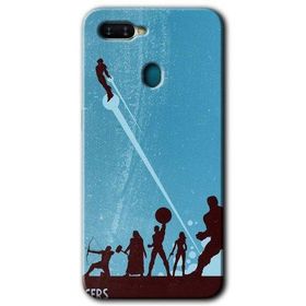 Oppo AX7 Avengers Team Baskılı Uyumlu Silikon Kılıf