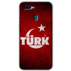 Oppo AX7 Ayyıldız Türk Baskılı Uyumlu Silikon Kılıf