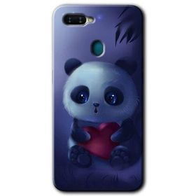 Oppo AX7 Bebek Panda Baskılı Uyumlu Silikon Kılıf